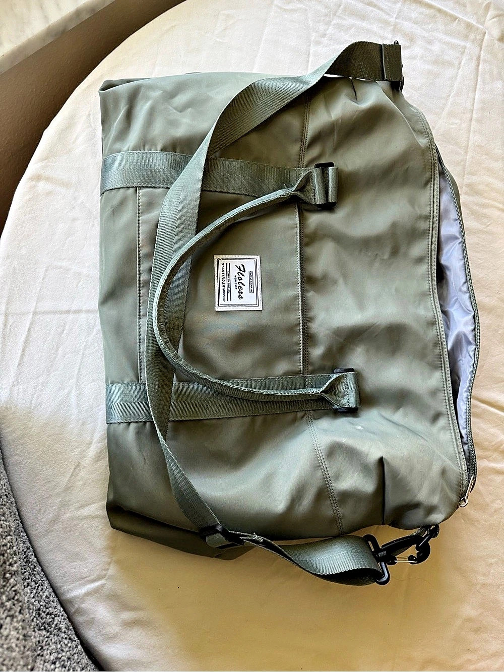 Narwey Travel Duffel Bag Duffel Bag in Green/grey